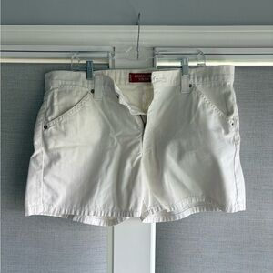 Levi's Classic White Denim Shorts